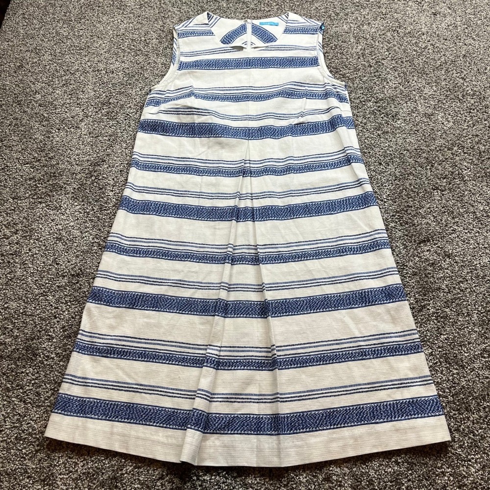 J McLaughlin dress womens XS Sleeveless Knee Length Shift Summer boating beach
